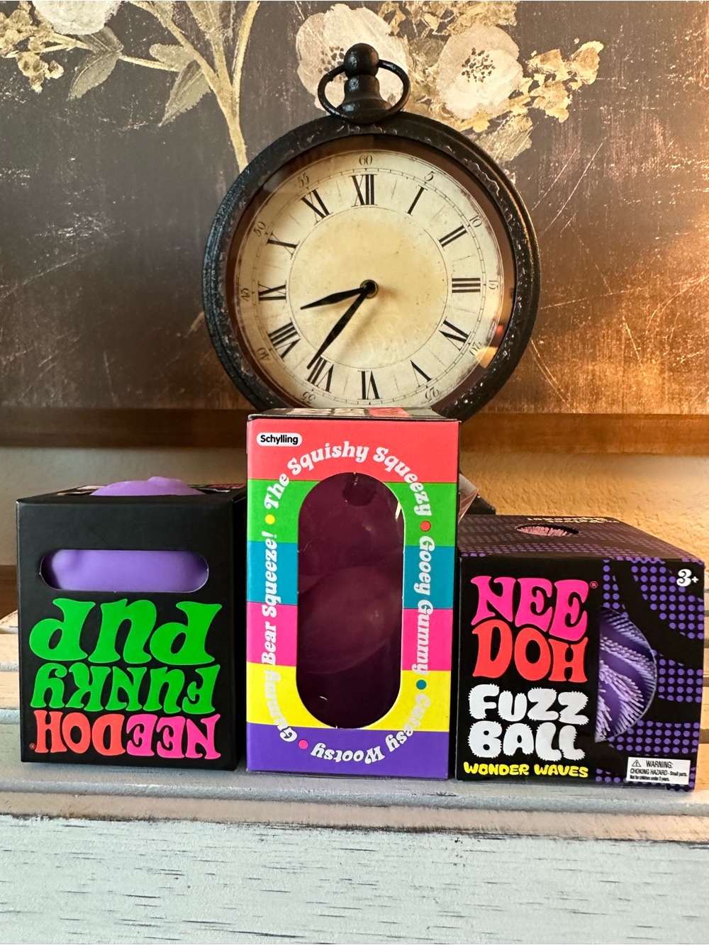 πππ NeeDoh Purple Gummy Bear, Waves Fuzz Ball, and Funky Pup πππ - Picture 3 of 3